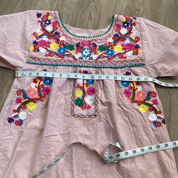 Vintage  Yzxdorwj bohemian embroidered floral cotton top ✨size m - Picture 5 of 7